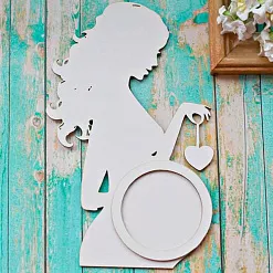 Набор украшений из чипборда "Беременная" (ScrapКрым)