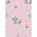 Отрез ткани 50х55 см "Me to you. Капкейк и мишка. Розовый" (Peppy)