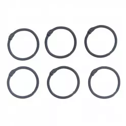 Набор колец для альбома "Темное серебро", 30 мм