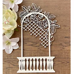 Чипборд "Балкон с розами", 12,4х8 см (LeoMammy) Чипборд "Балкон с розами", 12,4х8 см (LeoMammy)