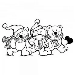 Набор штампов "Мишки" (Stamperia)