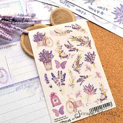 Набор наклеек А6 "Лавандовый вечер" (ScrapMania) Набор наклеек А6 "Лавандовый вечер" (ScrapMania)
