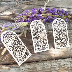 Чипборд "Окошки бохо", 4,2х8,4 см (LeoMammy)