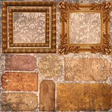 Бумага "Винтаж. Багетные рамы и ярлычки" (Scrap Inspiration)