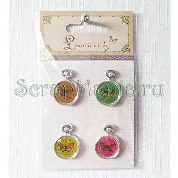 Набор украшений "Часы", зеленые (Lantiquite)