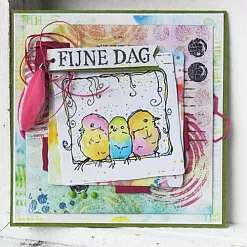 Штамп фоновый "Потертые точки" (Marianne design)