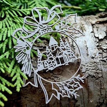 Чипборд "Новогодний шар", 5,7х7,4 см (LeoMammy)