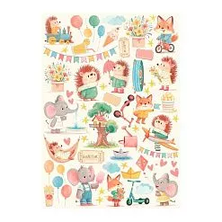 Набор бумаги А4 "Пойдем гулять!", 9 листов (Scrapodelie)