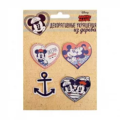 Набор деревянных украшений "Дисней. Морской. Микки Маус" (АртУзор) Набор деревянных украшений "Дисней. Морской. Микки Маус" (АртУзор)