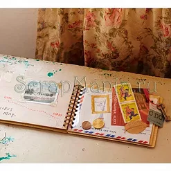 Блокнот "Скрапмания" 10,5х14,5 голубой (Mark's)