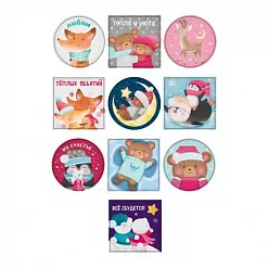 Наклейки отрывные "Самых тёплых объятий!" (АртУзор) Наклейки отрывные "Самых тёплых объятий!" (АртУзор)