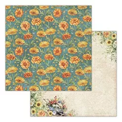 Бумага 20х20 см "Вдали от города 02" (Ромалетта)