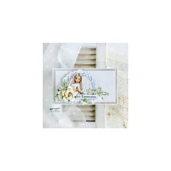 Бумага 30х30 см "White Roses. First Communion Girl 5" (ScrapAndMe) Бумага 30х30 см "White Roses. First Communion Girl 5" (ScrapAndMe)