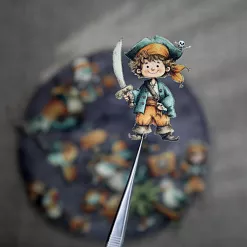 Набор тканевых высечек "Маленький пират", 29 шт (ScrapMania)