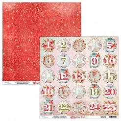 Набор бумаги 15х15 см "Christmas stories", 24 листа (Mintay)