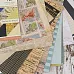 Набор бумаги с фольгированием 30х30 см "World maps 1/2", 18 листов (DCWV)