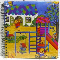 Альбом "Сказочный дворик" с черными страницами и калькой (Aufles)