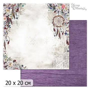 20х20 Бумага "Танцы ветра. Дизайн 1" (ScrapMania)
