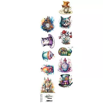 Бумага 6х30 см "Alice 01" (Alchemy of Art) Бумага 6х30 см "Alice 01" (Alchemy of Art)