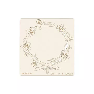 Украшение из чипборда "Рамка. Яблоневый цвет" (Mr.Painter)