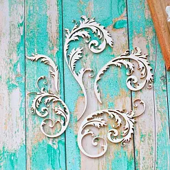 Набор украшений из чипборда "Веточки" (ScrapКрым)