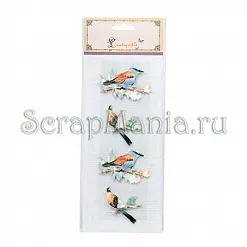 Набор объемных наклеек "Птички" (Lantiquite)