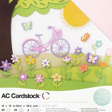 Набор кардстока 30х30 см "Spring", 60 листов (American Crafts) Набор кардстока 30х30 см "Spring", 60 листов (American Crafts)