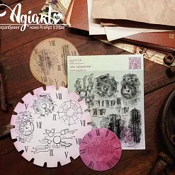 Штамп "На скорости", 7,6х4 см (AgiArt)