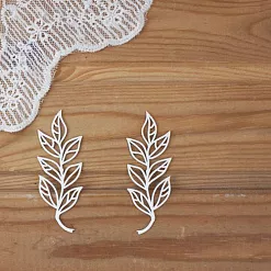 Чипборд "Веточки 56", 2,7х7,3 см (Просто небо)