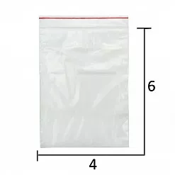 Набор пакетов для хранения 4х6 см, 100 шт Набор пакетов для хранения 4х6 см, 100 шт