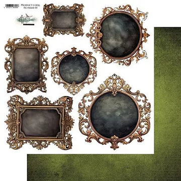 Бумага 30х30 см "Wonderful Christmas Time. Frame 03. Для вырезания" (Alchemy of Art) Бумага 30х30 см "Wonderful Christmas Time. Frame 03. Для вырезания" (Alchemy of Art)