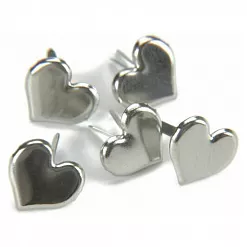 Набор брадсов "Серебряные сердечки" (Creative Impressions)