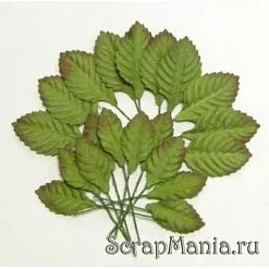 Листья бумажные на проволоке, 20 шт
