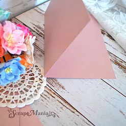 Заготовка для открытки 10х15 см из дизайнерской бумаги Sirio Pearl Misty Rose