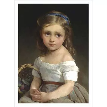 Тканевая карточка "Любимая доченька. С корзинкой" (ScrapMania)