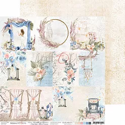 Бумага 30х30 см "Wedding dream. Карточки для вырезания" (CraftO'clock) Бумага 30х30 см "Wedding dream. Карточки для вырезания" (CraftO'clock)
