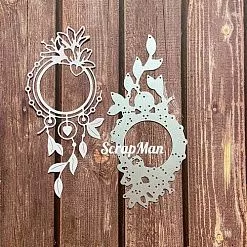 Нож "Цветочная рамка 9", 6,4х14,5 см (Scrapman) Нож "Цветочная рамка 9", 6,4х14,5 см (Scrapman)