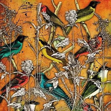 Бумага "Птички-2"