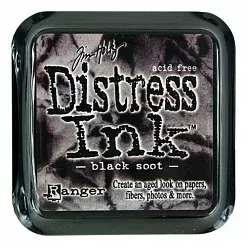 Штемпельная подушечка Distress Ink Черная сажа (Black Soot)