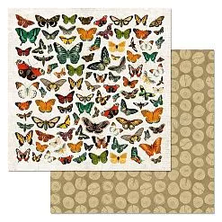 Бумага "Заповедник. Оазис бабочек" (ScrapMania)