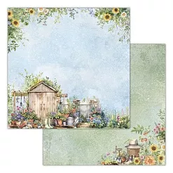 Бумага 30х30 см "Вдали от города 07" (Ромалетта)