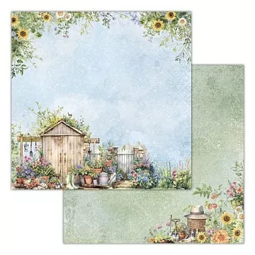 Бумага 30х30 см "Вдали от города 07" (Ромалетта)