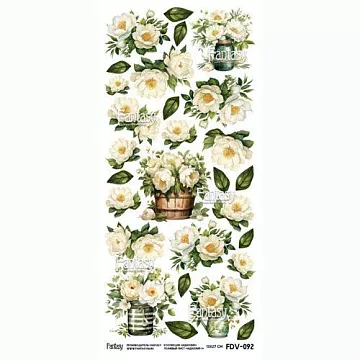 Тканевый лист 13х27 см "Идиллия 1" (Fantasy)