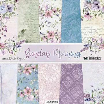 Набор бумаги 30х30 см "Sunday Morning", 5 листов (ScrapAndMe)