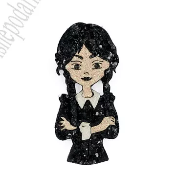 Украшение из ткани "Девочка 7", 2,3х5 см, 1 шт