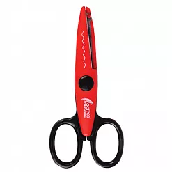 Фигурные ножницы "Зубцы", длина лезвия 4,5 см (Brauberg)