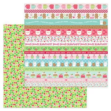 Бумага "Milk&Cookies. Merry berries" (Doodlebug) Бумага "Milk&Cookies. Merry berries" (Doodlebug)
