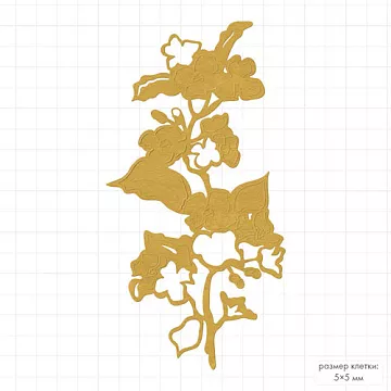 Нож "Цветок 3", 4,6х8,7 см (Mr.Painter)