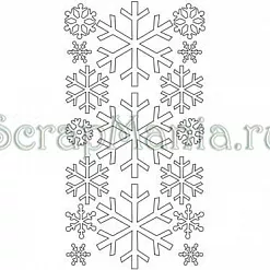 Фигурки из белого чипборда "Снежинки" (Artemio) Фигурки из белого чипборда "Снежинки" (Artemio)