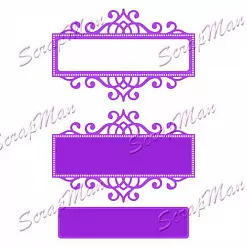 Набор ножей для вырубки "Рамки 2" (Scrapman)